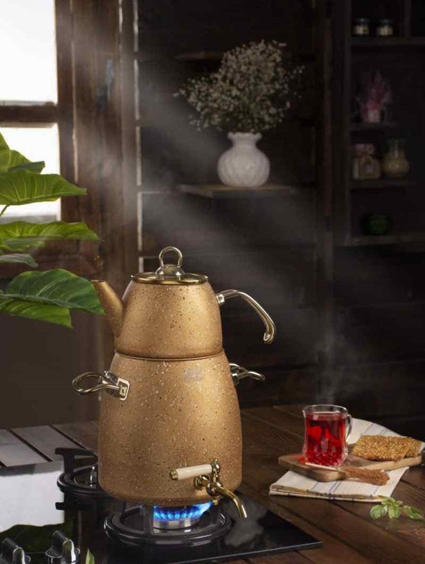 کتری و قوری گرانیتی ریور ظرفیت ۴.۵ لیتر