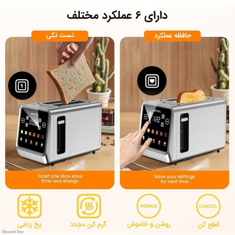 توستر میگل مدل GTO-200